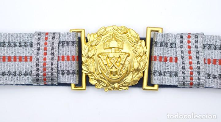 Militaria: Reproducci&oacute;n Cintur&oacute;n y hebilla de la Kriegsmarine alemana de la Primera Guerra Mundial