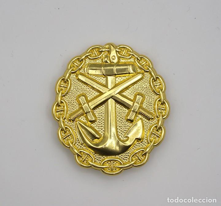 Militaria: REPRODUCCI&Oacute;N INSIGNIA HERIDO MARINA IMPERIAL ALEMANA WWI - ORO