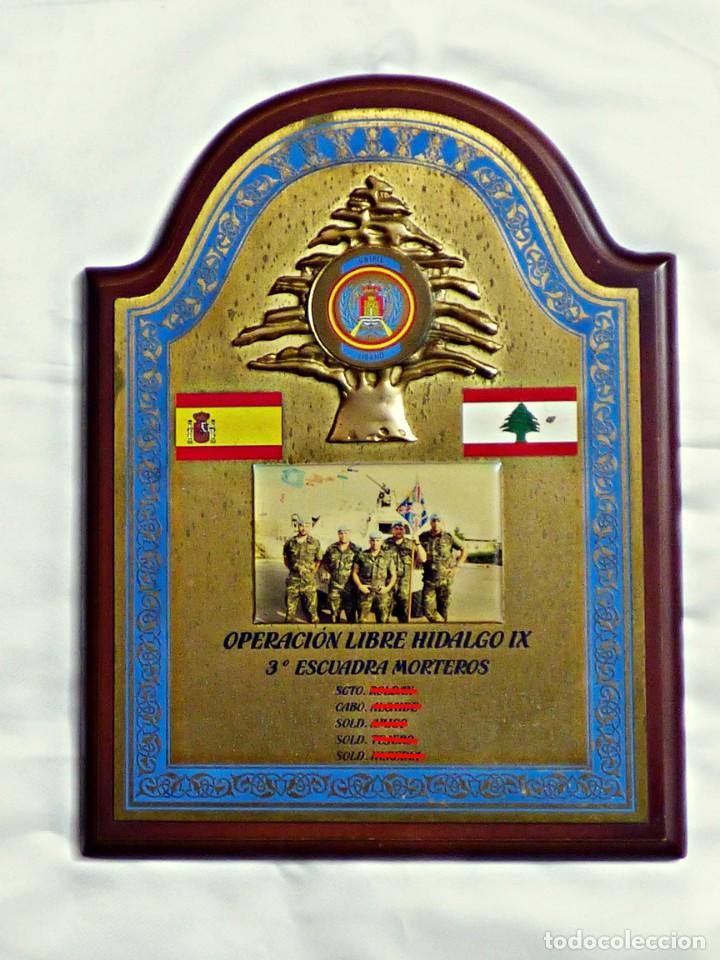 Militaria: RARA METOPA DE LA 3&ordf; ESCUADRA DE MORTEROS DE LA OPERACI&Oacute;N LIBRE HIDALGO IX. LIBANO, A&Ntilde;O 2009