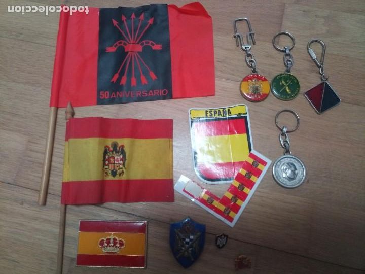 Military Antiques: Lote variado militar falange seu