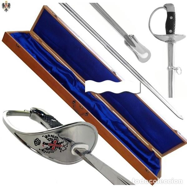 Militaria: SABLE SUBOFICIAL EJERCITO TIERRA ESPA&Ntilde;OL + ESTUCHE MADERA