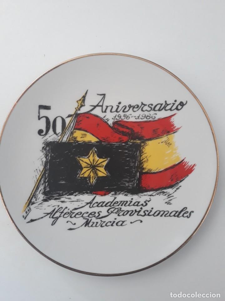 Military Antiques: Plato conmemorativo 50&ordm; Aniversario 1936 - 1986. Academias Alf&eacute;reces Provisionales - Murcia.