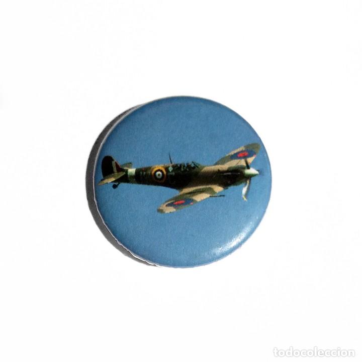 Militaria: SUPERMARINE SPITFIRE - CHAPA 31mm (CON IMPERDIBLE)