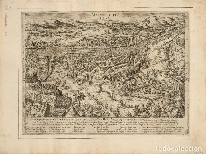 Militaria: R&Eacute;PLICA L&aacute;mina Sitio de Maastricht, Holanda. 1579. Guerras de Flandes. Tercios Espa&ntilde;oles. Siglo XVI.