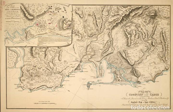 Militaria: R&Eacute;PLICA L&aacute;mina Batalla de Barrosa, C&aacute;diz, Andaluc&iacute;a. Espa&ntilde;a 1811. Guerras Napole&oacute;nicas. Guerra Indep