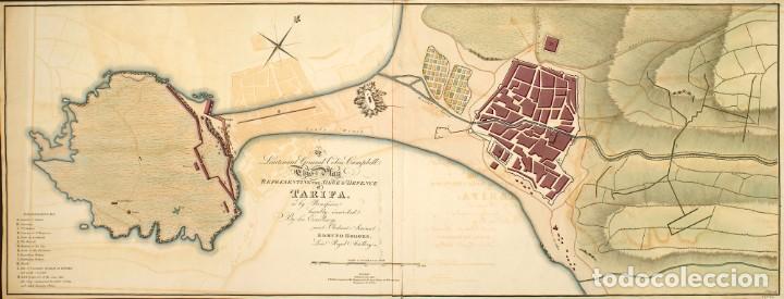 Militaria: R&Eacute;PLICA L&aacute;mina Sitio y Defensa de Tarifa, C&aacute;diz, Andaluc&iacute;a. Espa&ntilde;a 1811. Guerras Napole&oacute;nicas. Guerr