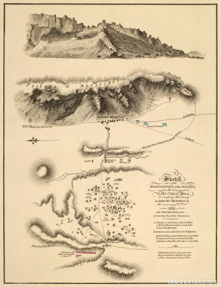 Militaria: R&Eacute;PLICA L&aacute;mina Batalla de Arroyo Molinos, Ja&eacute;n, Andaluc&iacute;a. Espa&ntilde;a 1811. Guerras Napole&oacute;nicas. Guerra