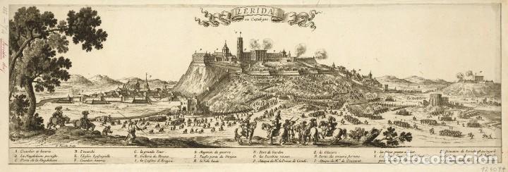 Militaria: R&Eacute;PLICA L&aacute;mina Sitio de L&eacute;rida, Lleida, Catalu&ntilde;a. Espa&ntilde;a &ndash; Francia. 1647. Siglo XVII. Guerra Franco