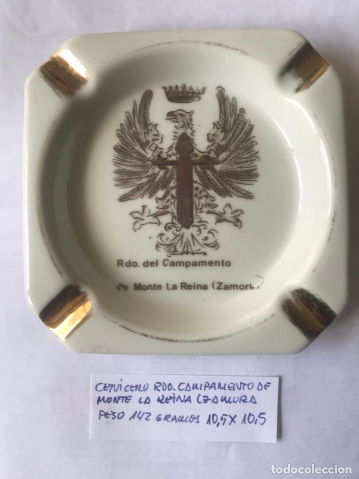 Militaria: Cenicero Campamento Monte la Reina, Zamora.