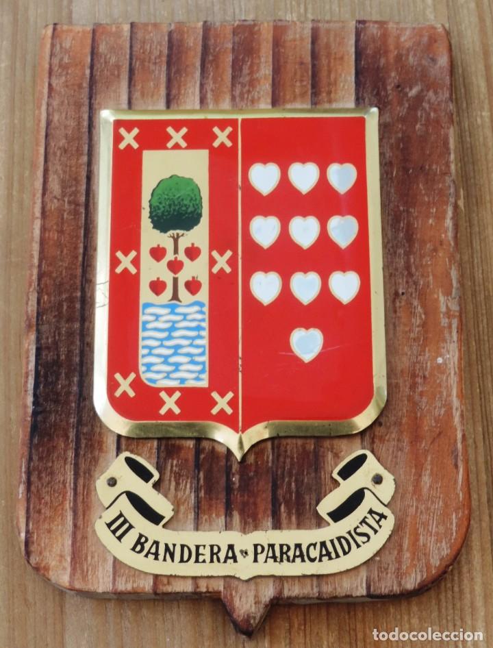 Military Antiques: METOPA III BANDERA PARACAIDISTA. MIDE 20 X 13,5 CMS.