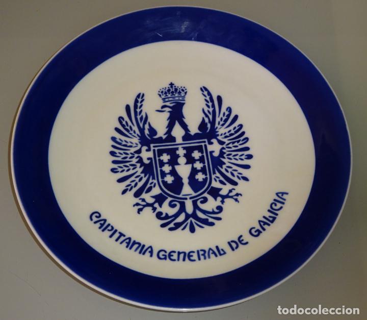 Militaria: PLATO MILITAR. CAPITAN&Iacute;A GENERAL DE GALICIA. SARGADELOS CASTRO . 24CM. 520GR