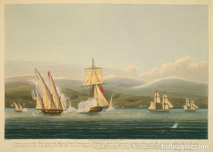 Militaria: R&Eacute;PLICA L&aacute;mina Acci&oacute;n de Castell de Ferro, Granada, Andaluc&iacute;a. Espa&ntilde;a 1810. Guerras Napole&oacute;nicas