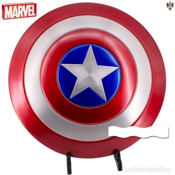 Military Antiques: ESCUDO CAPIT&Aacute;N AMERICA MARVEL + SOPORTE ** OFERTA