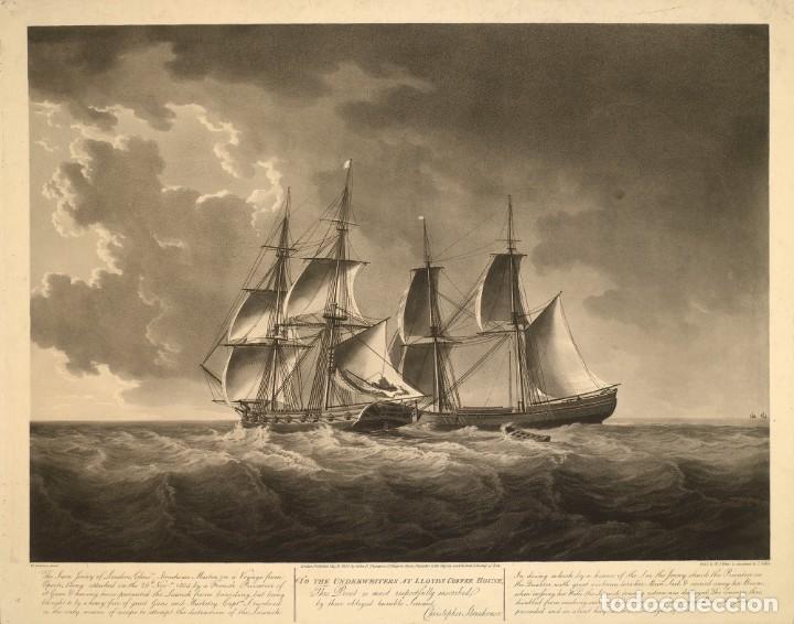 Militaria: R&Eacute;PLICA L&aacute;mina Acci&oacute;n en Oporto, Portugal. Inglaterra &ndash; Francia. 1804 Siglo XIX Guerras Napole&oacute;nicas