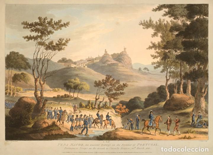 Militaria: R&Eacute;PLICA L&aacute;mina Ej&eacute;rcito Portugu&eacute;s en Penamacor, Castelo Branco, Portugal. Inglaterra &ndash; Francia. 1811