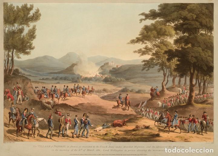 Militaria: R&Eacute;PLICA L&aacute;mina Acci&oacute;n de Pombal, Portugal. Inglaterra Wellington &ndash; Francia Massena. 1811. Siglo XIX.