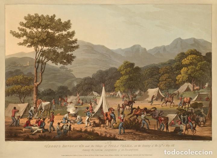 Militaria: R&Eacute;PLICA L&aacute;mina Acci&oacute;n de Vila Velha, Portugal. Inglaterra &ndash; Francia. 1811 Siglo XIX Guerras Napole&oacute;n