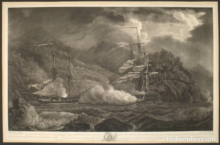 Militaria: R&Eacute;PLICA L&aacute;mina Batalla de Grenada. Francia &ndash; Inglaterra. 1795. Siglo XVIII. Guerras Napole&oacute;nicas