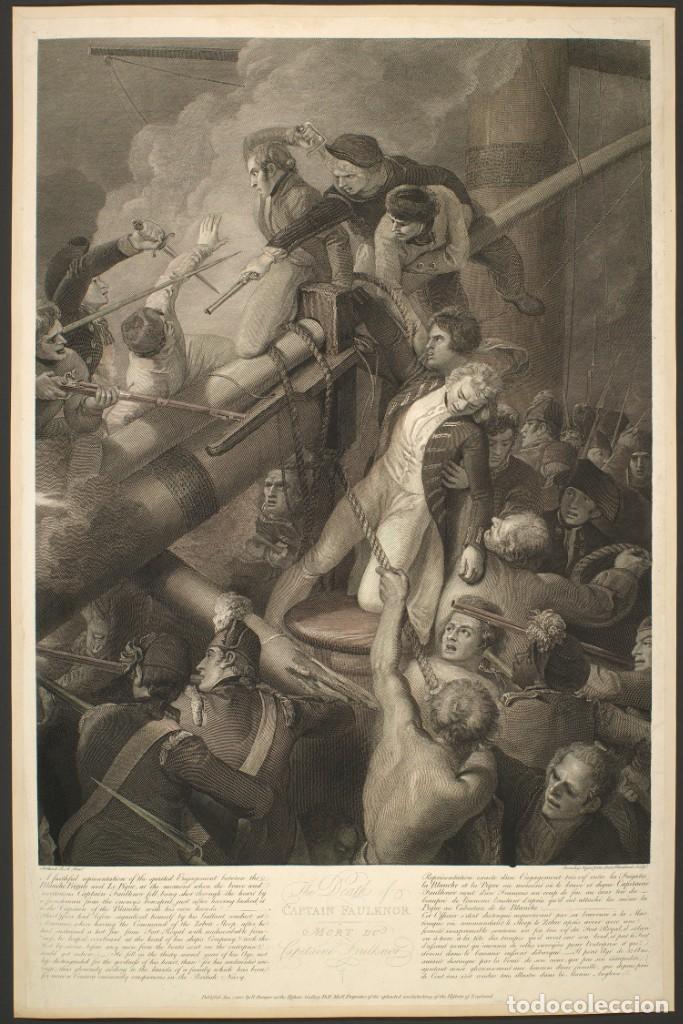 Military Antiques: R&Eacute;PLICA L&aacute;mina Batalla de Pointe-&aacute;-Pitre, Guadalupe. Francia &ndash; Inglaterra. 1795. Siglo XVIII.