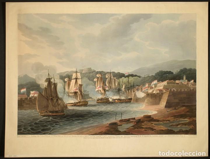 Militaria: R&Eacute;PLICA L&aacute;mina Ataque Cura&ccedil;ao. Holanda &ndash; Inglaterra. 1807. Siglo XIX. Guerras Napole&oacute;nicas