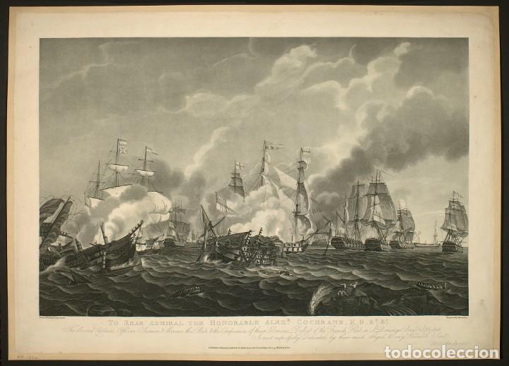 Militaria: R&Eacute;PLICA L&aacute;mina Ataque Santo Domingo, Rep&uacute;blica Dominicana. Francia &ndash; Inglaterra. 1806. Siglo XIX