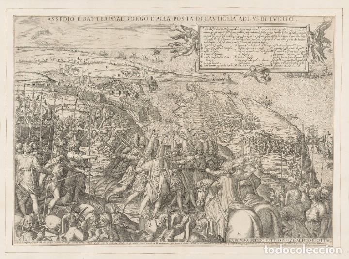 Militaria: R&Eacute;PLICA L&aacute;mina Sitio de Malta. Espa&ntilde;a, Marqu&eacute;s de Villafranca, Tercios Espa&ntilde;oles &ndash; Imperio Otomano,