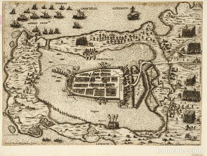 Militaria: R&Eacute;PLICA L&aacute;mina Asedio de Orbetello, Italia. Espa&ntilde;a, Rey Felipe IV, Duque de Arcos, Tercios Espa&ntilde;oles