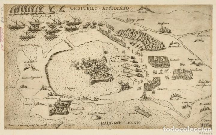 Militaria: R&Eacute;PLICA L&aacute;mina Asedio de Orbetello, Italia. Espa&ntilde;a, Rey Felipe IV, Duque de Arcos, Tercios Espa&ntilde;oles