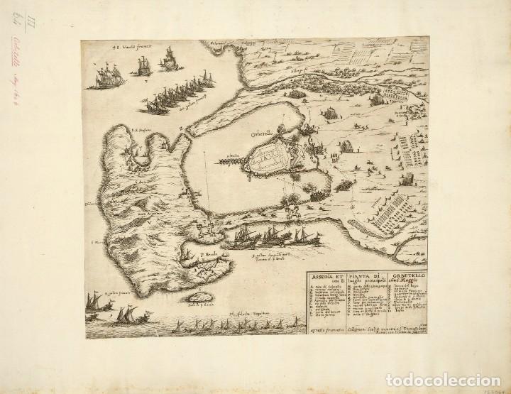 Militaria: R&Eacute;PLICA L&aacute;mina Asedio de Orbetello, Italia. Espa&ntilde;a, Rey Felipe IV, Duque de Arcos, Tercios Espa&ntilde;oles