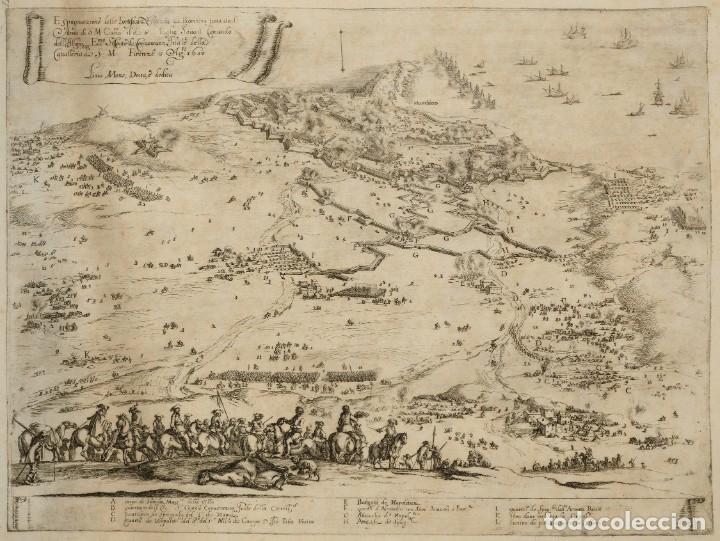 Militaria: R&Eacute;PLICA L&aacute;mina Sitio de Piombino, Italia. Espa&ntilde;a, Rey Felipe IV, Tercios Espa&ntilde;oles. 1650. Siglo XVII