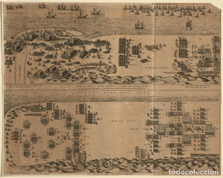 Militaria: R&Eacute;PLICA L&aacute;mina Batalla de Nieuwpoort, B&eacute;lgica. 1600. Guerras de Flandes Tercios Espa&ntilde;oles Siglo XVII
