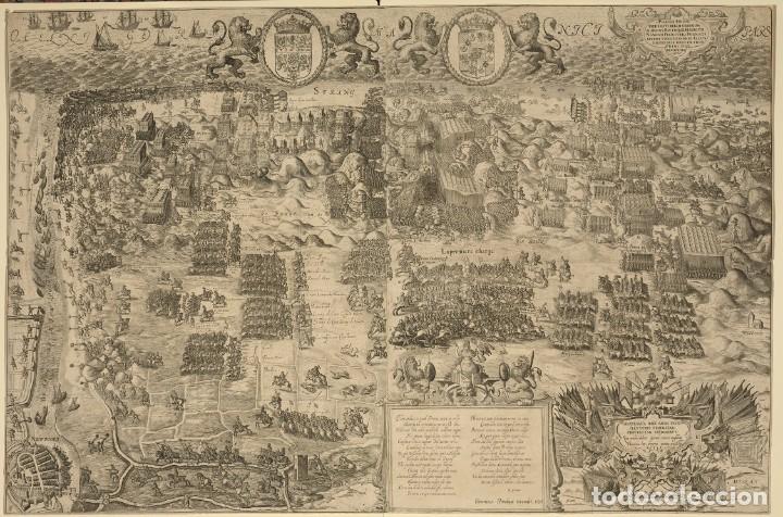 Militaria: R&Eacute;PLICA L&aacute;mina Batalla de Nieuwpoort, B&eacute;lgica. 1600. Guerras de Flandes Tercios Espa&ntilde;oles Siglo XVII