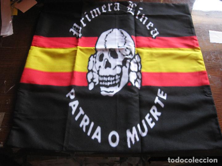 Military Antiques: FUNDA COJIN CALAVERA ESPA&Ntilde;A PATRIA O MUERTE PRIMERA LINEA FALANGE TOTENKOPF