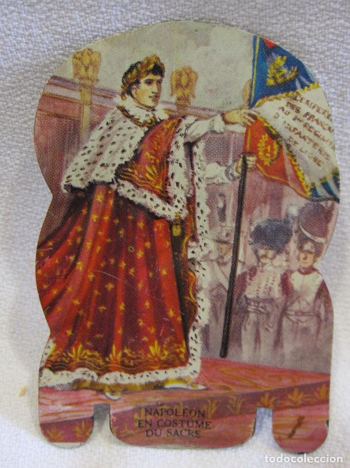 Militaria: NAPOLEON. PLAQUITA MET&Aacute;LICA. PUBLICIDAD FROMAGES MERE PICON. 6,5 X 4,5 CM
