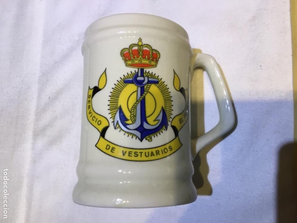 Military Antiques: JARRA CERVEZA ARMADA. SERVICIO DE VESTUARIOS FERROL