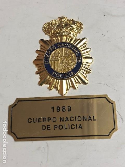 placa cuerpo nacional de policia año-1989-repro - Compra venta en  todocoleccion