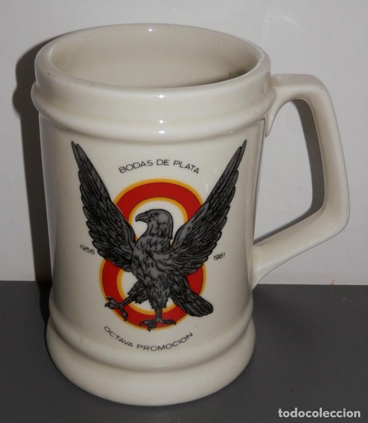 Militaria: JARRA BODAS DE PLATA OCTAVA PROMOCION