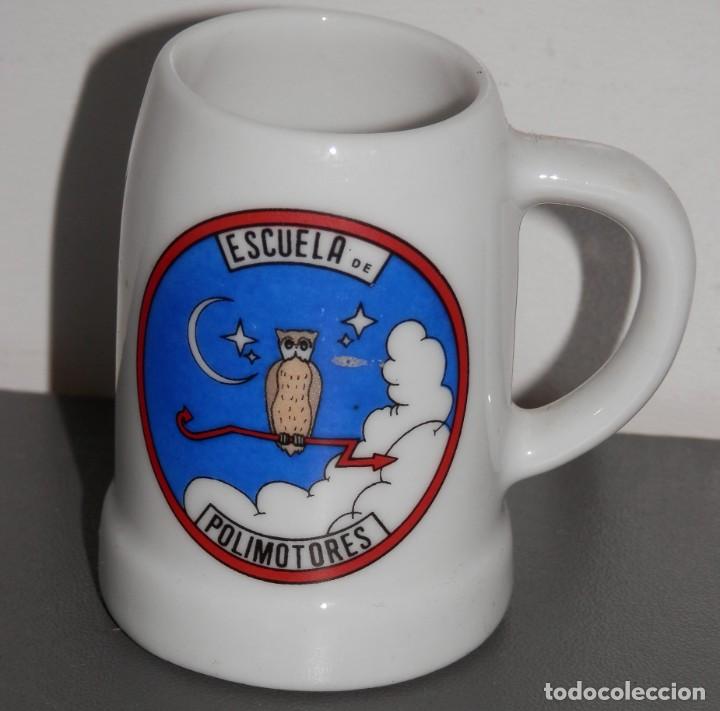 Militaria: MINI JARRA MILITAR - ESCUELA DE POLIMOTORES