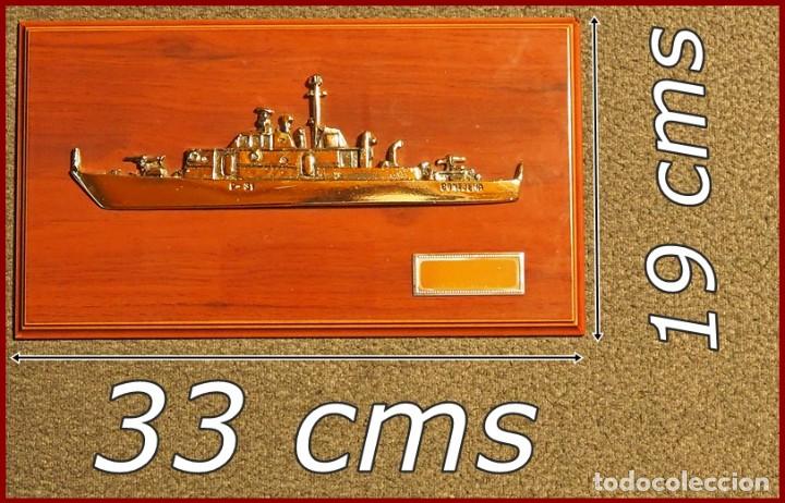 Military Antiques: 824...Silueta PVZ 34 Patrullera ALCANADA....Mide 33 x 19 cms....Pesa 0,750 kgs