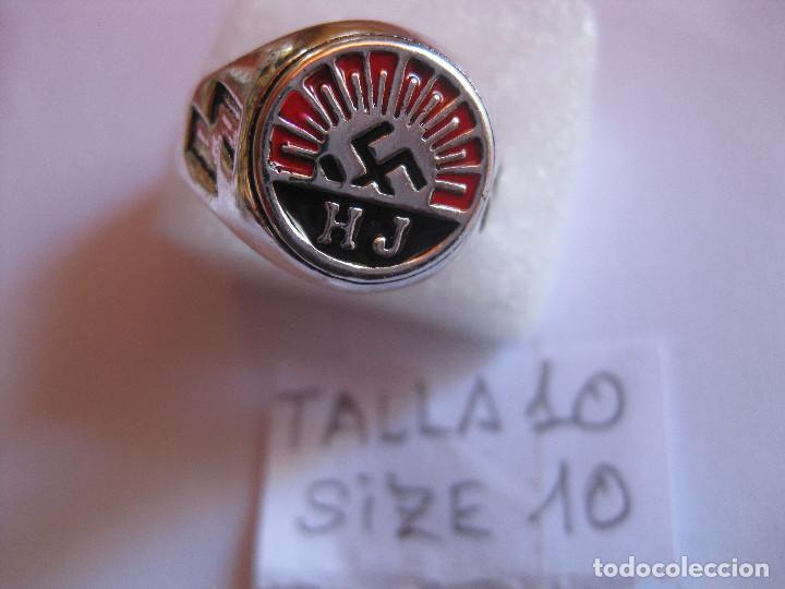 Military Antiques: REPLICA ANILLO HITLER JUGEND YOUTH JUVENTUDES HITLERIANAS ESVASTICA SWASTIK NAZI REICH RING