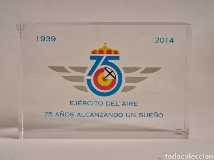 Military Antiques: Bloque Metacrilato Ej&eacute;rcito del Aire 75 A&ntilde;os Alcanzando un Sue&ntilde;o 1939 2014 - Aviaci&oacute;n