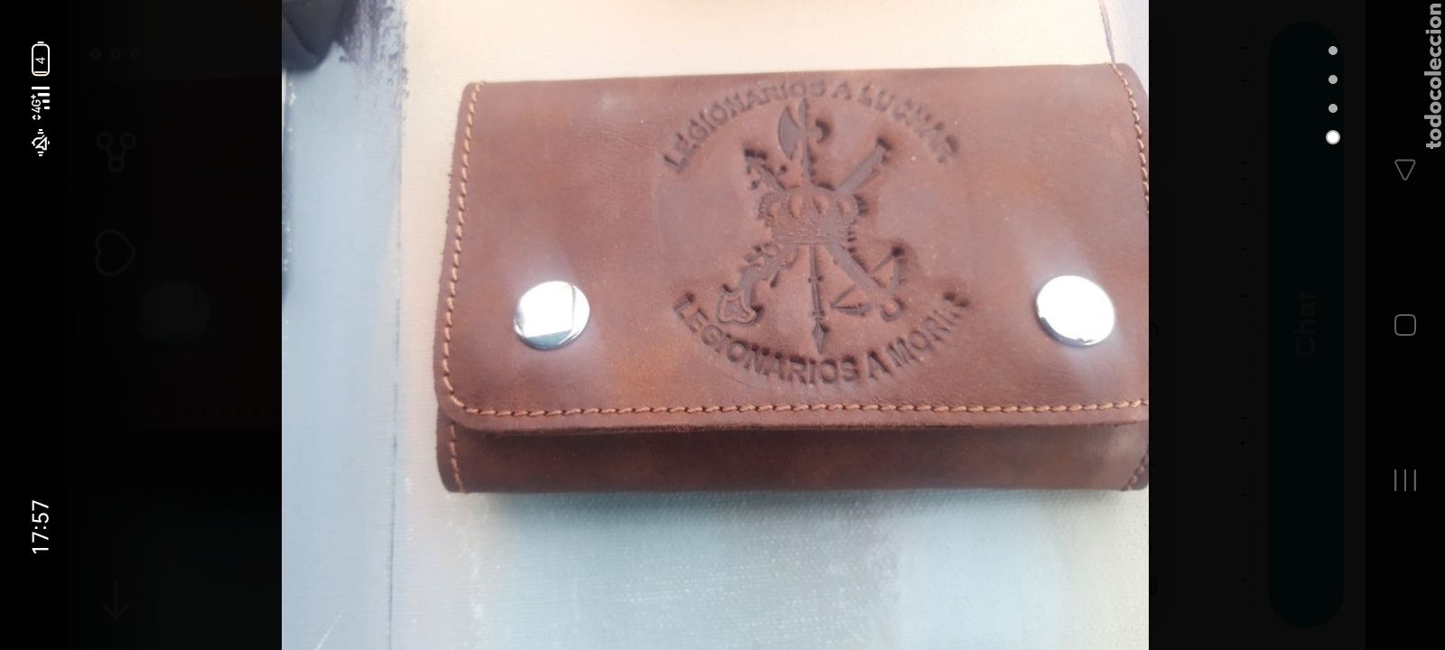 Militaria: Cartera de piel legi&oacute;n espa&ntilde;ola