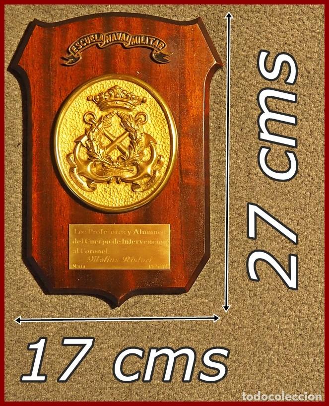 Military Antiques: 842...Escuela Naval Militar....Mide...27 X 17 cms de di&aacute;metro cms....Pesa 0,900 kgs