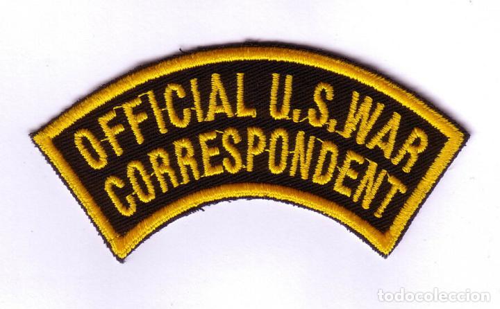 Military Antiques: REPRODUCCI&Oacute;N PARCHE OFFICIAL US WAR CORRESPONDENT