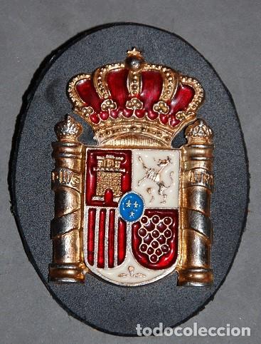 Militaria: ESCARAPELA PARA GORRA POLICIA LOCAL GENERICA ESCUDO DE ESPA&Ntilde;A-02