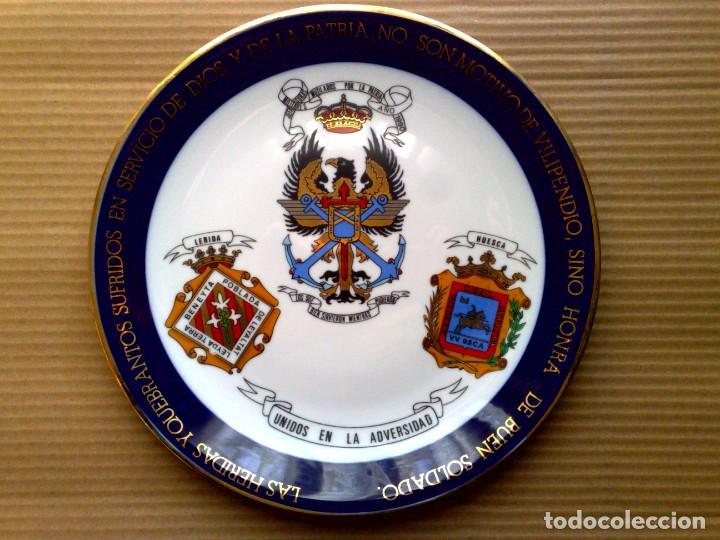 Military Antiques: PLATO DE PORCELANA JEFETURAS MILITARES,MUTILADOS POR LA PATRIA,UNIDOS EN LA ADVERSIDAD (VER DESCRIPC