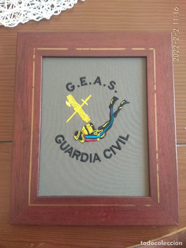 Militaria: Guardia civil. Cuadro metopa GEAS grupo especial de actividades subacu&aacute;ticas