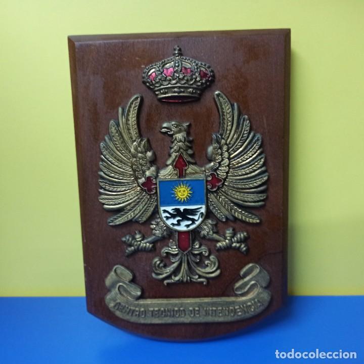 Militaria: PLACA / METOPA DEL CENTRO TECNICO DE INTENDENCIA