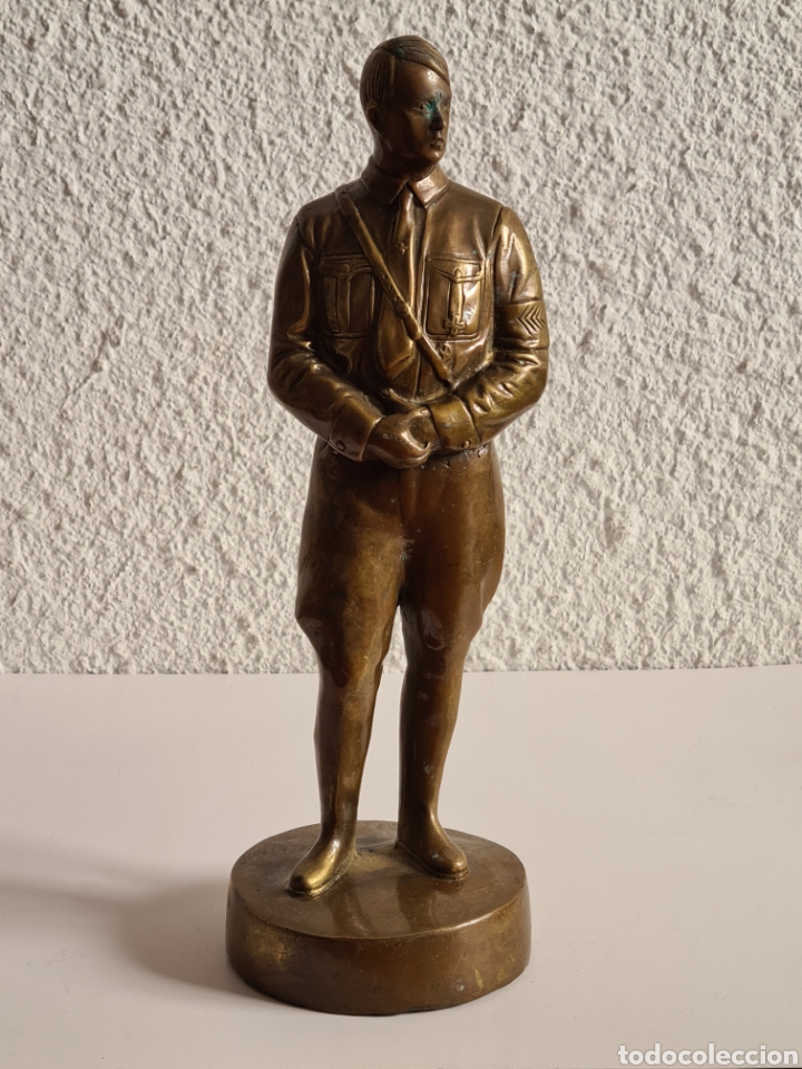 Militaria: Figura Escultura Bronce Adolf Hitler - Fuhrer Alemania Nazi II Guerra Mundial WWII Bronze Statue