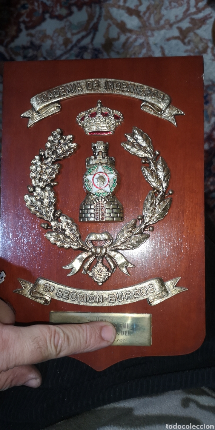Militaria: Metopa de la Academia de Ingenieros tercera secci&oacute;n Burgos